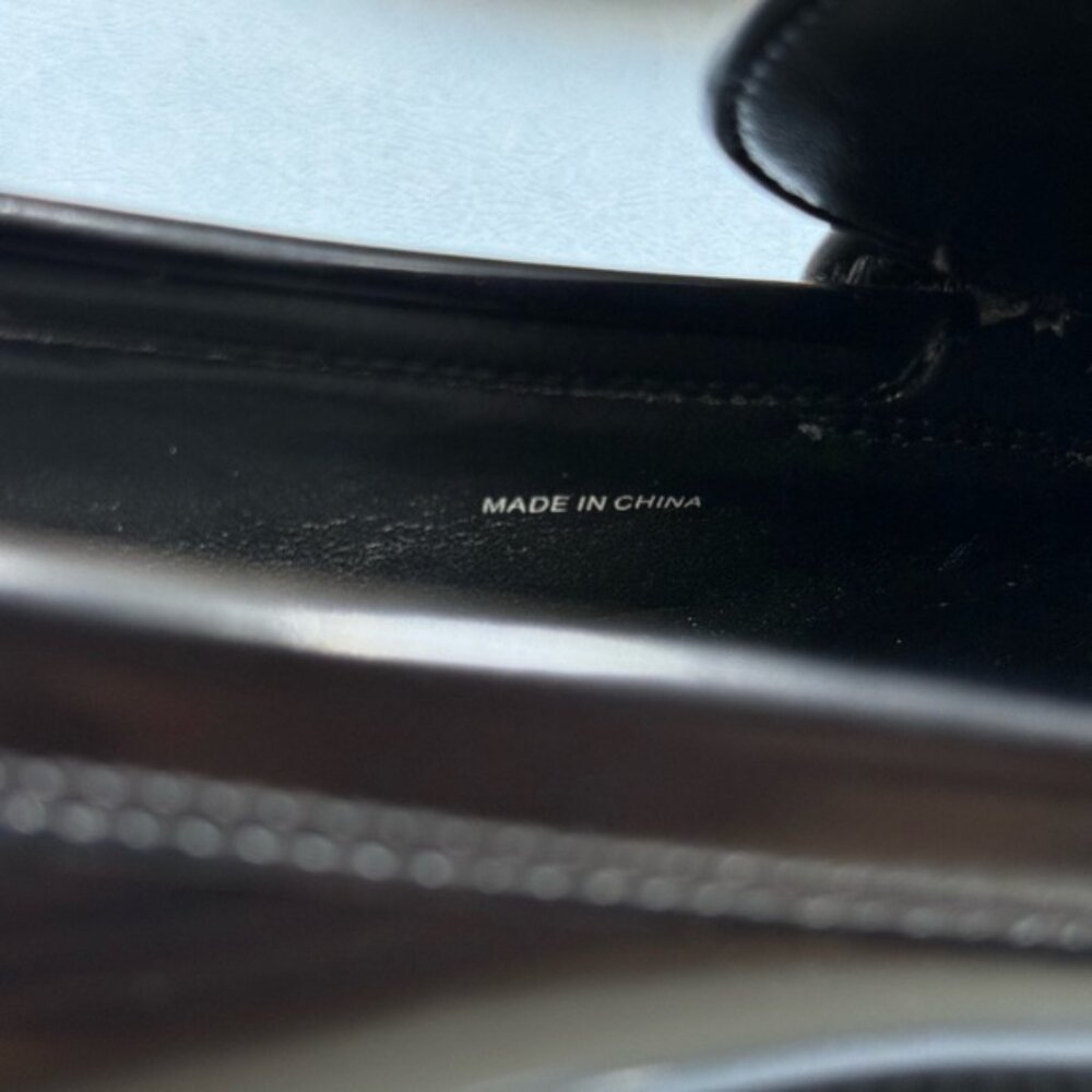🆕 MARC JACOBS 🧿 NWOB The Frankie Logo-Plaque Platform Loafer, Black Sz 37 US7 - Picture 12 of 14
